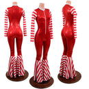 Christmas Elf Bell Bottom Catsuit - Coquetry Clothing