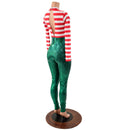 Christmas Elf Keyhole Back Catsuit - Coquetry Clothing