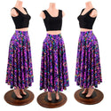 Circle Cut Maxi Skirt in Rainbow Leopard - 9