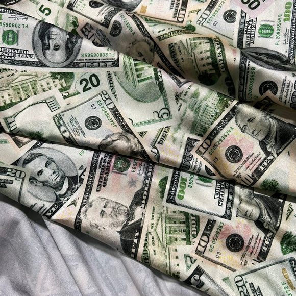 Cold Cash Print Spandex Fabric - Coquetry Clothing
