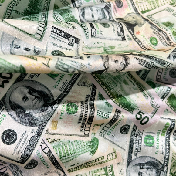 Cold Cash Print Spandex Fabric - Coquetry Clothing