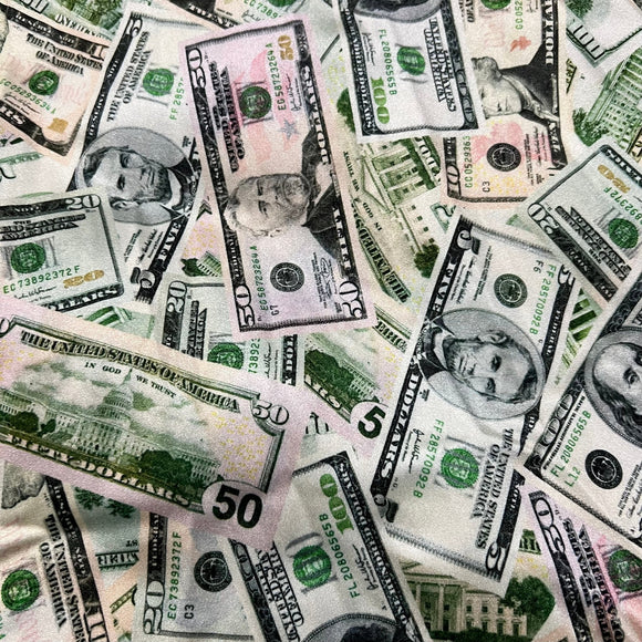Cold Cash Print Spandex Fabric - Coquetry Clothing
