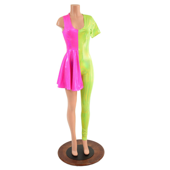 Color Split Gender Bender Suit - Coquetry Clothing