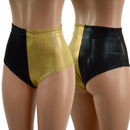 Color Split High Waist Siren Shorts - Coquetry Clothing