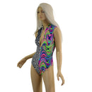 Color Split Sleeveless Stella Romper - Coquetry Clothing