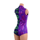 Color Split Sleeveless Stella Romper - Coquetry Clothing