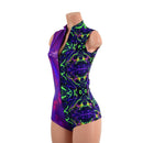 Color Split Sleeveless Stella Romper - Coquetry Clothing