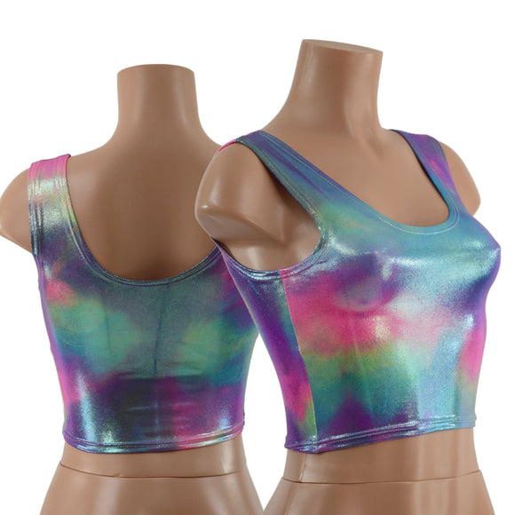 Cotton Candy Crop Tank READY to SHIP - Coquetry Clothing