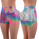 Cotton Candy High Waist Shorts with Flashbulb Ruffle Rump - Coquetry Clothing