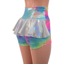 Cotton Candy High Waist Shorts with Flashbulb Ruffle Rump - Coquetry Clothing
