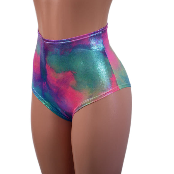 Cotton Candy High Waist Siren Shorts - Coquetry Clothing