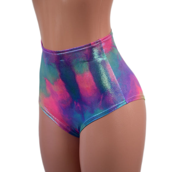 Cotton Candy High Waist Siren Shorts - Coquetry Clothing