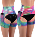 Cotton Candy Short Chaps with Side Pockets - Coquetry Clothing