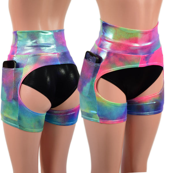 Cotton Candy Short Chaps with Side Pockets - 1