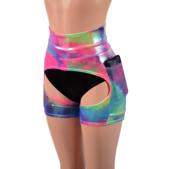 Cotton Candy Short Chaps with Side Pockets - Coquetry Clothing