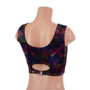 Cyberspace High Or Low Reversible Cutout Oring Mini Crop - Coquetry Clothing