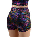 Cyberspace High Waist Shorts - Coquetry Clothing