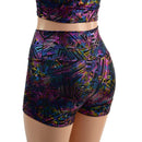 Cyberspace High Waist Shorts - Coquetry Clothing