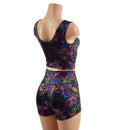 Cyberspace High Waist Shorts OR Top READY to SHIP - Coquetry Clothing