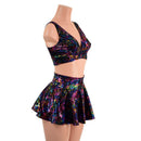 Cyberspace Rave Skirt & Starlette Bralette Set - Coquetry Clothing
