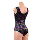 Cyberspace Tank Style Romper with Siren Cut Leg - Coquetry Clothing