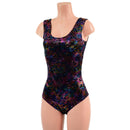 Cyberspace Tank Style Romper with Siren Cut Leg - Coquetry Clothing