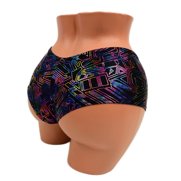 Cyberspace Ultra Cheeky Booty Shorts - Coquetry Clothing