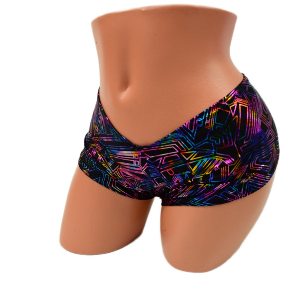 Cyberspace Ultra Cheeky Booty Shorts - Coquetry Clothing