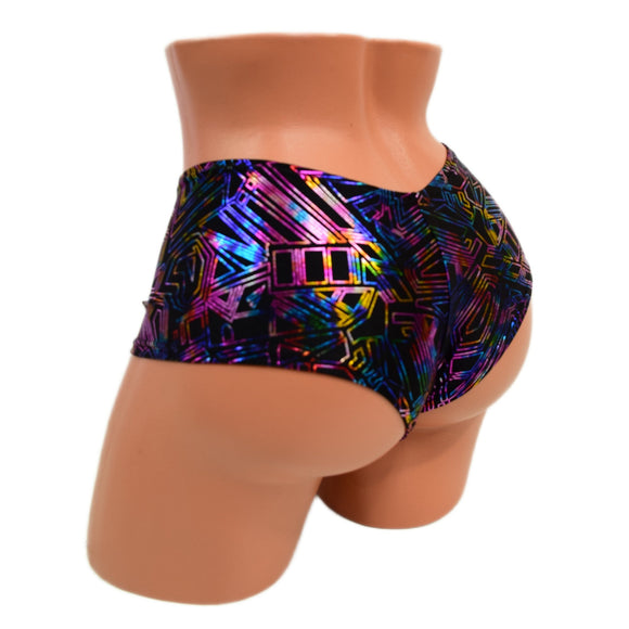 Cyberspace Ultra Cheeky Booty Shorts - Coquetry Clothing