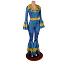 Dancing Queen Multi Tiered Bell Bottoms and Waistband Catsuit - Coquetry Clothing