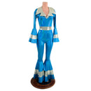 Dancing Queen Multi Tiered Bell Bottoms and Waistband Catsuit - Coquetry Clothing