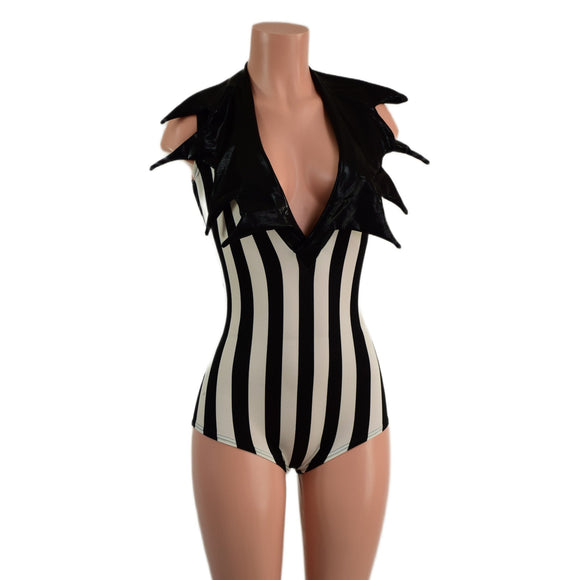 Demonica Collared Romper - Coquetry Clothing