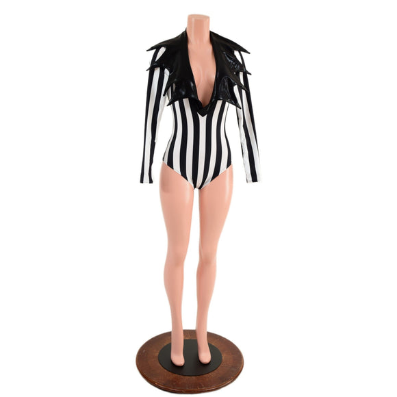 Demonica Collared Romper - Coquetry Clothing