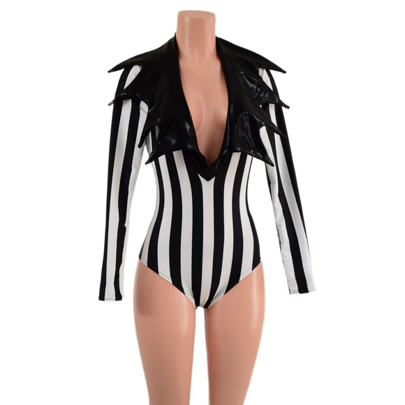 Demonica Collared Romper - Coquetry Clothing