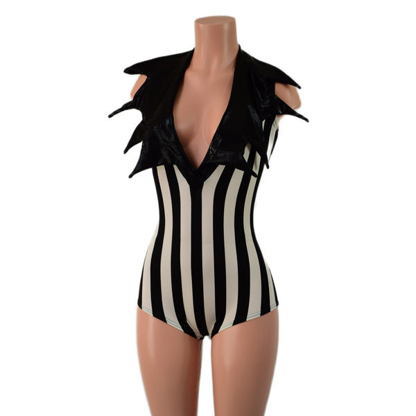 Demonica Collared Romper - 2