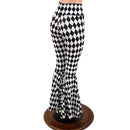 Diamond Print High Waist Bell Bottom Flares - Coquetry Clothing