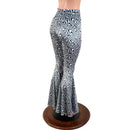 Distortion Velvet High Waist Bell Bottom Flares - Coquetry Clothing