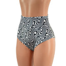 Distortion Velvet High Waist Siren Shorts - Coquetry Clothing