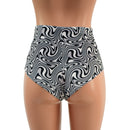 Distortion Velvet High Waist Siren Shorts - Coquetry Clothing