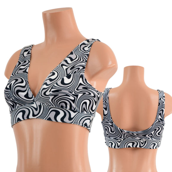 Distortion Velvet Starlette Bralette - Coquetry Clothing