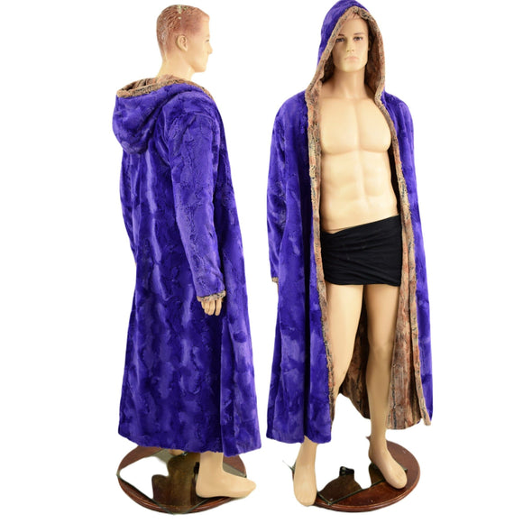 Double Minky Reversible Full Length Duster - Coquetry Clothing