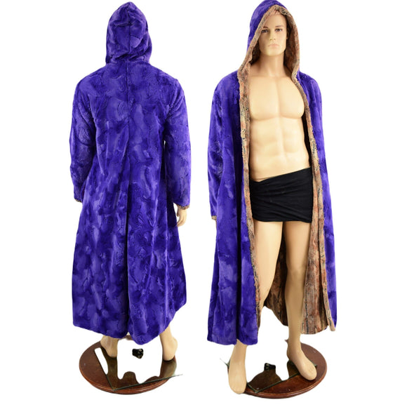 Double Minky Reversible Full Length Duster - Coquetry Clothing