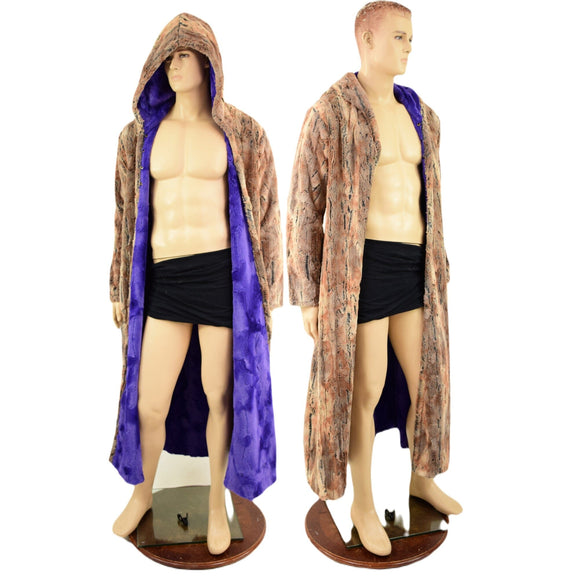 Double Minky Reversible Full Length Duster - Coquetry Clothing
