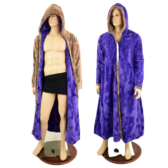 Double Minky Reversible Full Length Duster - Coquetry Clothing