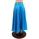 Double Split Skirt with Moon Phases in Turquoise and Gold Kaleidoscope - Coquetry Clothing