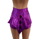 Dragon Tail Ruffle Rump High Waist Shorts - Coquetry Clothing