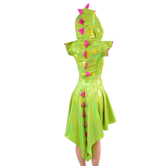 Dragon Tail Skirt and Crop Top Set - Coquetry Clothing