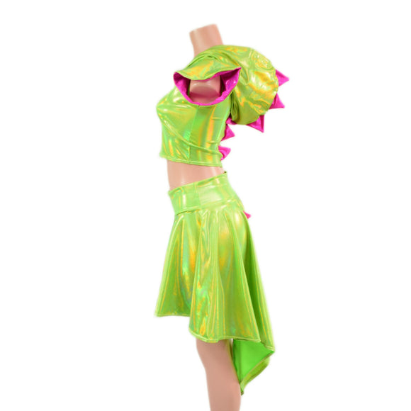 Dragon Tail Skirt and Crop Top Set - Coquetry Clothing