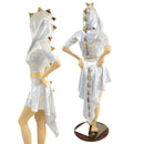 Dragon Tail Skirt & Crop Hoodie Set - Coquetry Clothing