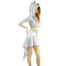 Dragon Tail Skirt & Crop Hoodie Set - Coquetry Clothing